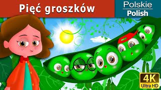 Pięć groszków  Five Peas in a Pod in Polish  PolishFairyTales [upl. by Stelmach]