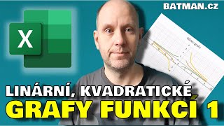 MS Excel  Grafy rovnice funkcí 1 lineární kvadratické [upl. by Dot760]