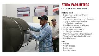 FOAMGLAS® Cellular Glass Insulation vs Aerogel Blanket Insulation Timed Install Study [upl. by Marabel600]