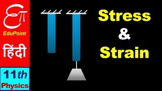 🔴 Elasticity  2  STRESS and STRAIN  in HINDI for Class 11 [upl. by Eserahc]