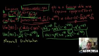 Velocity Distribution and Connecting Langevin SDE to Maxwells Distribution  Part 4  Alon Sela [upl. by Browning]