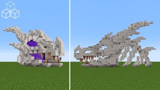 How to Build a Dragon Skull Portal  Minecraft Tutorial [upl. by Orvas399]