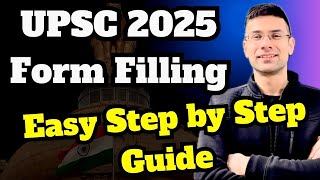 UPSC 2025 Application Form Filling  Step by Step Guide  UPSC OTR  Documents Guidance [upl. by Ecirrehs148]