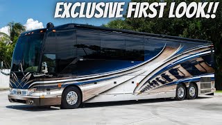 Touring a 2023 Prevost Liberty Coach Quad Slide [upl. by Clary]