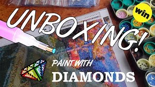 Diamond Painting XL Unboxing  Paint With Diamonds Plus How I Organize My Diamonds [upl. by Shelia]