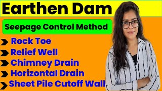 Earthen Dam  Seepage in Earthen Dam  Seepage Control Method in Earthen Dam  Dam [upl. by Llertal]