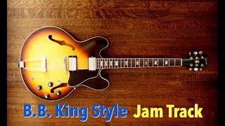 BB King Style Blues Jam Backing Track G [upl. by Henriha427]