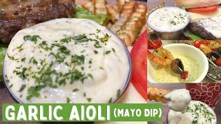 Garlic Aioli Recipe  Pinoy Flavor [upl. by Aphra]