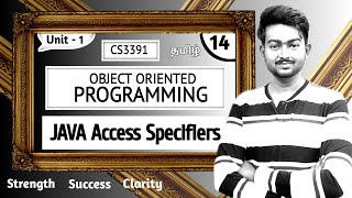 Java Access Specifiers in Tamil  Object Oriented Programming in Tamil Unit 1 Java in Tamil CS3391 [upl. by Esirec]