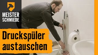 Druckspüler austauschen  HORNBACH Meisterschmiede [upl. by Annola]