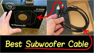 ✅Best Subwoofer RCA Cable for 52 Home Theater System  2x Klipsch 12” Subwoofer Setup Review [upl. by Diarmit]