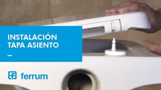 Como instalar una tapa y asiento para inodoro Línea Bari de colgar  Ferrum SA [upl. by Sylvester566]