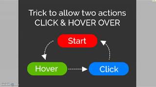 Figma Trick to allow two actions CLICK amp HOVER OVER [upl. by Ramhaj]