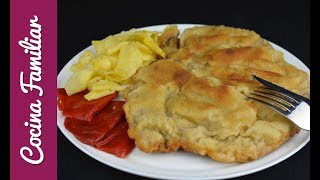 Cachopo asturiano con pimientos del piquillo  Recetas caseras de Javier Romero paso a paso [upl. by Petigny]