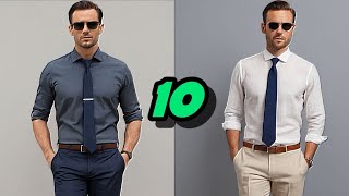 10 Camisas que Combinan Perfecto con Corbata Azul Marino [upl. by Dowski261]