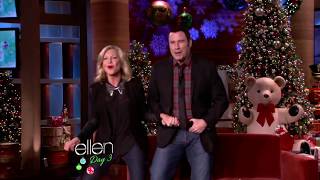 John Travolta amp Olivia Newton John Ellen Youre The One That I Want 05 12 12 [upl. by Yesteb]