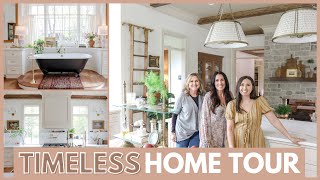 TIMELESS HOME TOUR  Traditional Home with Stunning Estate Sale Finds  FARMHOUSE LIVING [upl. by Oruhtra84]