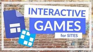 How to add Games to your Google Sites [upl. by Atimad888]