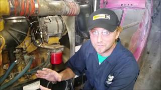 Engine components on a C13 Caterpillar diesel Explained [upl. by Janetta]