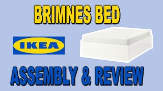 IKEA Brimnes Bed frame with storage  Assembly and Review  Clueless Dad [upl. by Hallimaj]