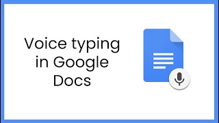 Voice typing in Google Docs [upl. by Chadbourne]