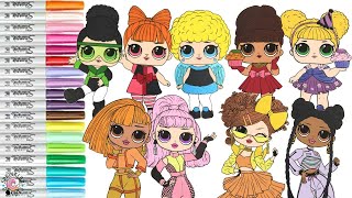 LOL Surprise Makeover Coloring Book Compilation Powerpuff Girls Rainbow High Disney Princess Encanto [upl. by Terzas]