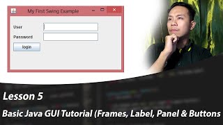 Basic Java GUI Tutorial Frames Label Panel and Buttons  CodeLikeLD Tagalog Tutorial [upl. by Soneson]