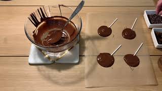 Chocolate Lollipop Recipe Video [upl. by Alleuol]