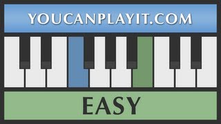 Gaudeamus Igitur  Easy Piano Lesson Tutorial [upl. by Naj]