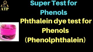 Phthalein dye test for Phenols Phenolphthalein  IIT JEE  Vineet Khatri  ATP STAR [upl. by Sena]