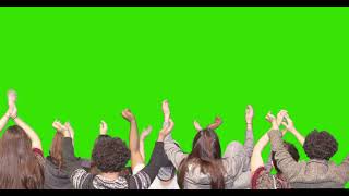 Concert Crowd Mixed  Green Screen Stock Asset  4k [upl. by Relyk]