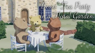 Bears Tea Party in a Floral Garden  Blender Grease Pencil amp Deep Paint [upl. by Martainn868]