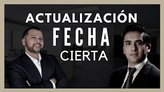 Actualización de la fecha cierta [upl. by Aveline]