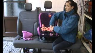 Cosatto Moova group 1 car seat cover removal [upl. by Toomin]