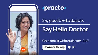 HelloDoctor Consult a doctor online from home  Top doctors available 247 on Practo  Hindi [upl. by Htomit]