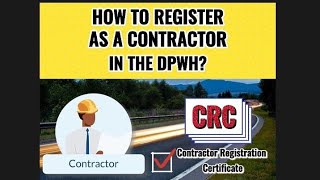 HOW TO REGISTER AS A CONTRACTOR IN THE DPWH [upl. by Cher]