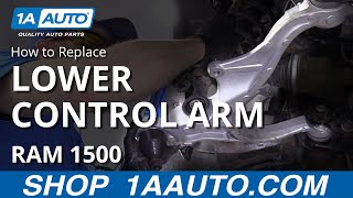 How to Replace Lower Control Arm 0918 RAM 1500 [upl. by Hanselka]