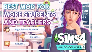 Best ALLINONE Mod To Improve High School Years 🎓 The Sims 4  LINKS [upl. by Keung364]