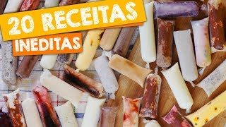 20 RECEITAS DE GELADINHO GOURMET  DINDIN GOURMET  CHUP CHUP  SACOLÃ‰  FLAU CREMOSO [upl. by Conlee]