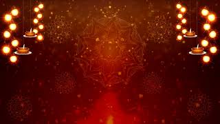 Devotional Diwali Background Video 2022 With Diya and mandala  Indian Festival Background  dark [upl. by East]