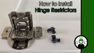 Cabinet Hinges Restrictors Installation [upl. by Larina]