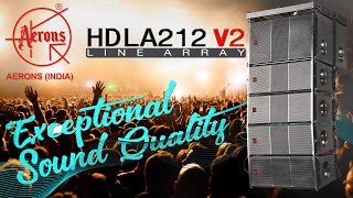 AERONS INDIA HDLA212 v2  1500W Dual 12 Line Array [upl. by Lamraj200]