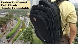 Review Tas Ransel Polo Classic Jumbo Expandable [upl. by Oderfigis]