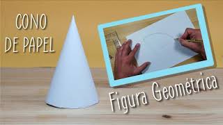 COMO HACER UN CONO DE PAPEL FIGURA GEOMETRICA [upl. by Trela763]