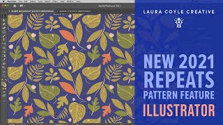 Make a Seamless Repeat Pattern with the NEW Repeats Feature in Illustrator [upl. by Olrak569]