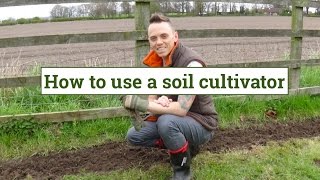 How to use a soil cultivator rotavator [upl. by Ibbie]