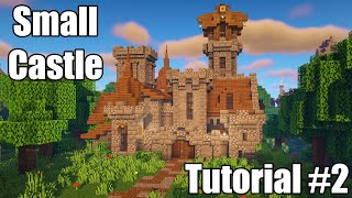 Minecraft Little Castle Tutorial Part 2 Details and Decorations [upl. by Buskirk]