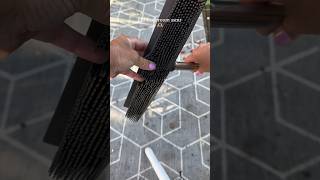 Rubber broom asmr 🫶🏼 cleantok cleaning broom brush garden gardening outside asmr fyp [upl. by Donetta356]