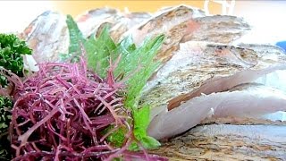 Eating Japanese food Sashimi quotAburi Tachiuo Sashimiquot ASMR [upl. by Lat]