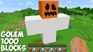 What if you SPAWN A GOLEM OF 1000 BLOCKS in Minecraft  INCREDIBLY HUGE IRON GOLEM [upl. by Artenak916]